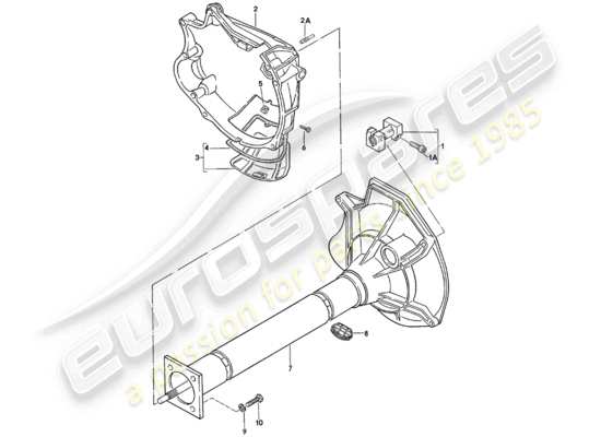 a part diagram from the Porsche 924 (1980) parts catalogue