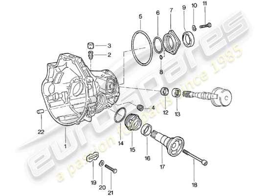 a part diagram from the Porsche 924 parts catalogue