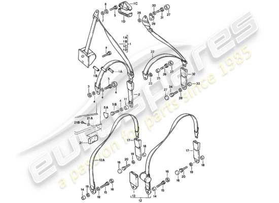 a part diagram from the Porsche 924 parts catalogue