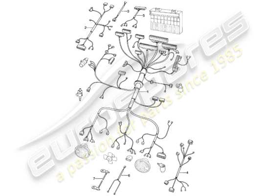 a part diagram from the Porsche 924 parts catalogue