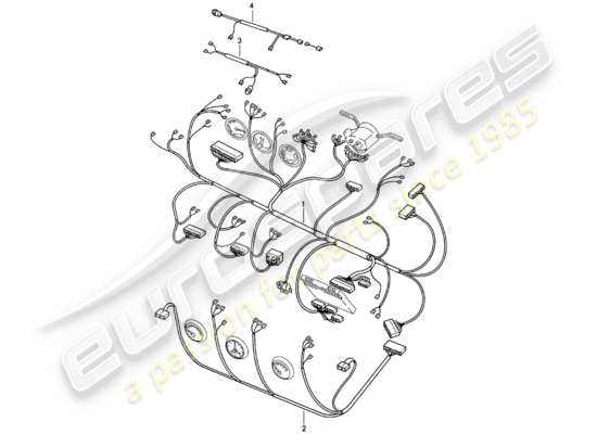 a part diagram from the Porsche 924 (1980) parts catalogue