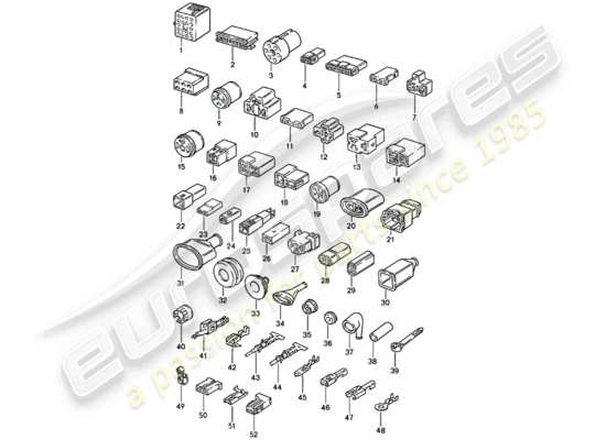 a part diagram from the Porsche 924 (1980) parts catalogue