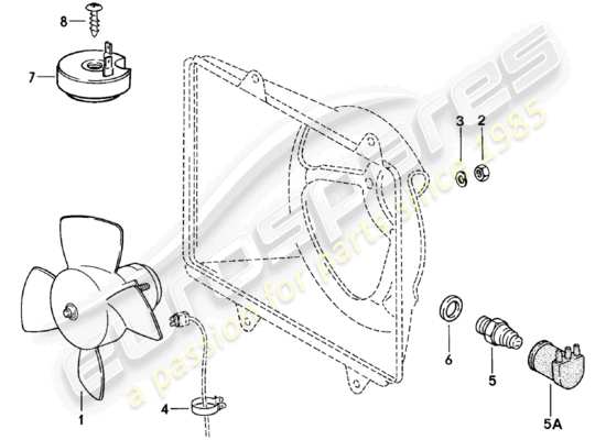 a part diagram from the Porsche 924 parts catalogue