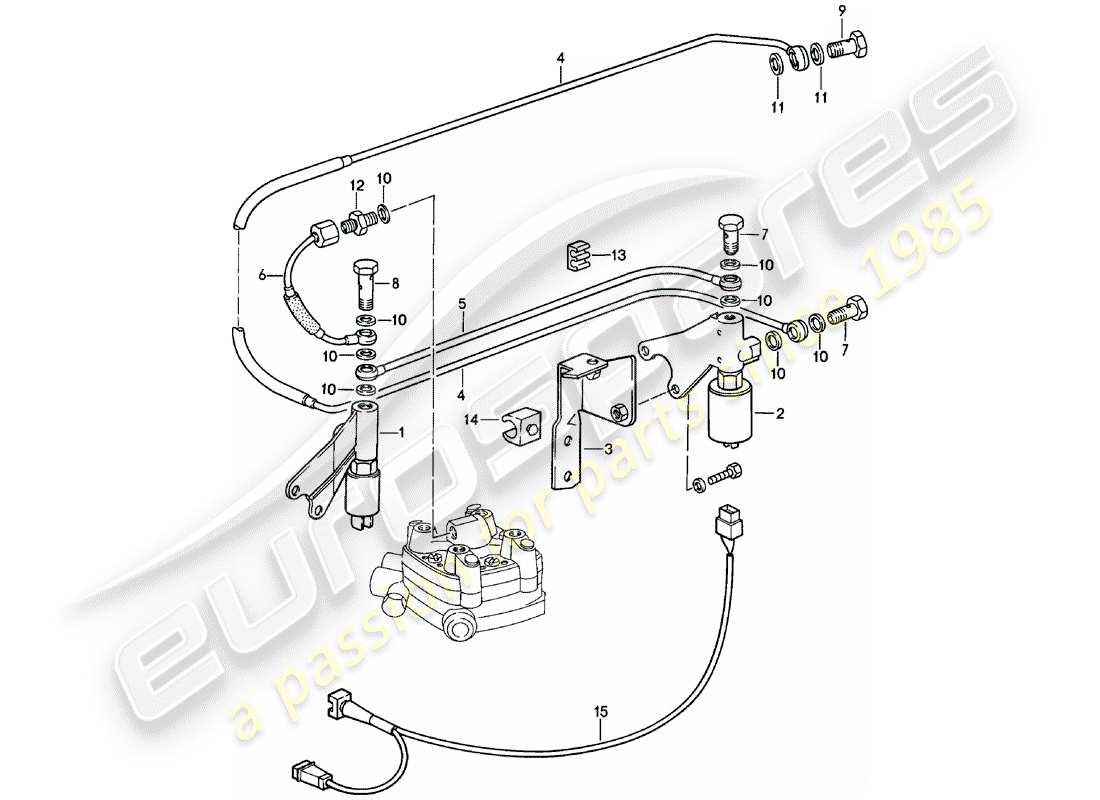 Porsche 924 (1981) K-JETRONIC - 2 A Part Diagram