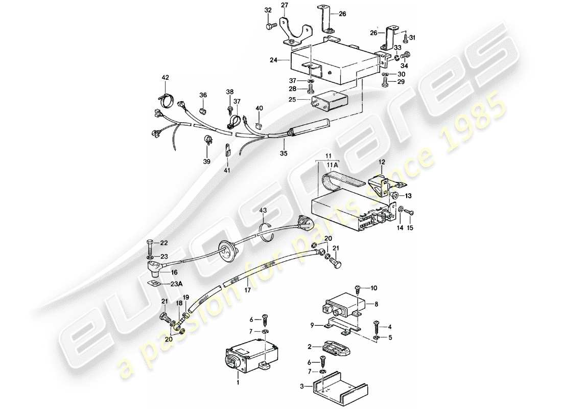 Porsche 924 (1981) ENGINE ELECTRICS 2 Part Diagram