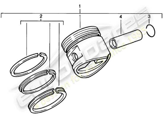 a part diagram from the Porsche 924 (1981) parts catalogue