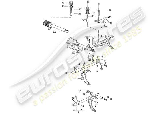 a part diagram from the Porsche 924 parts catalogue