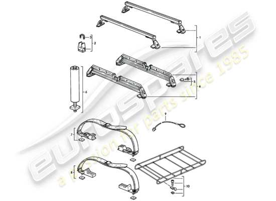 a part diagram from the Porsche 924 parts catalogue