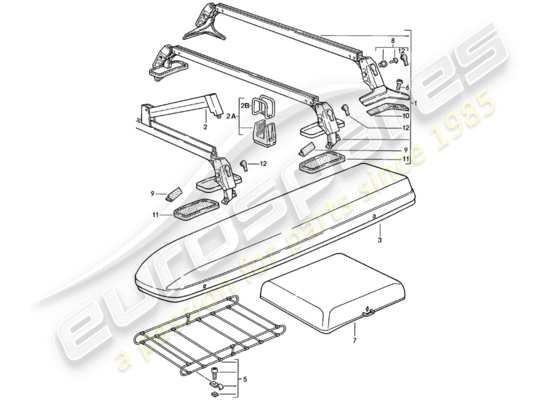 a part diagram from the Porsche 924 parts catalogue