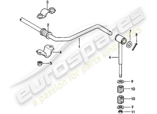 a part diagram from the Porsche 924 parts catalogue