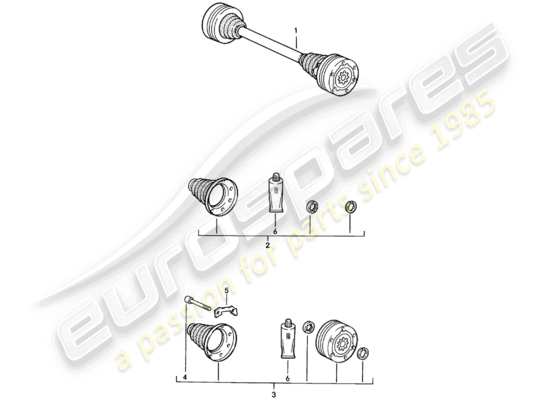 a part diagram from the Porsche 924 parts catalogue