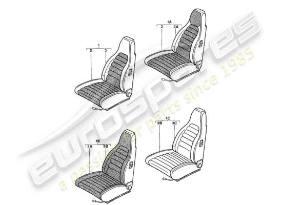 a part diagram from the Porsche 924 parts catalogue