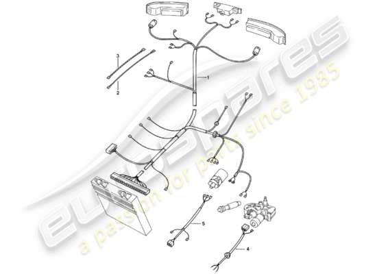 a part diagram from the Porsche 924 parts catalogue