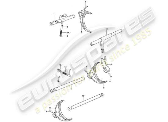 a part diagram from the Porsche 924 parts catalogue