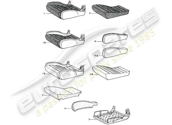 a part diagram from the Porsche 924 parts catalogue