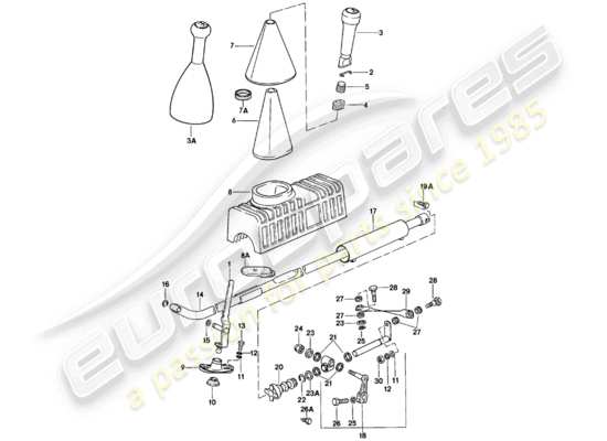 a part diagram from the Porsche 924 parts catalogue