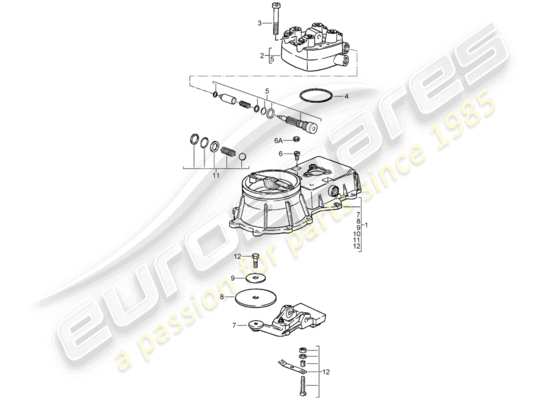 a part diagram from the Porsche 924 parts catalogue