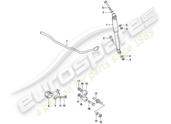 a part diagram from the Porsche 924 parts catalogue