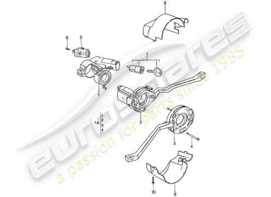 a part diagram from the Porsche 924 parts catalogue