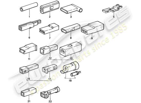 a part diagram from the Porsche 924S parts catalogue