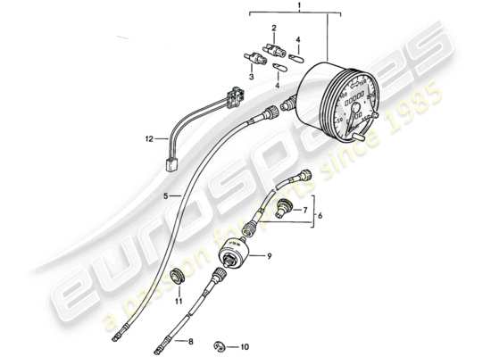 a part diagram from the Porsche 924S parts catalogue