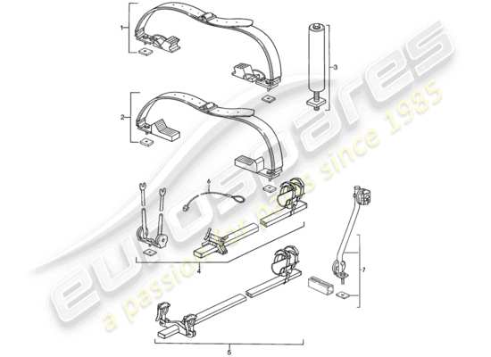 a part diagram from the Porsche 924S parts catalogue