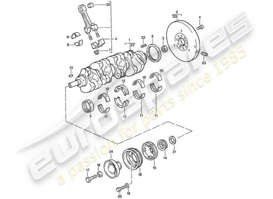 a part diagram from the Porsche 924S parts catalogue