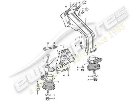 a part diagram from the Porsche 924S parts catalogue