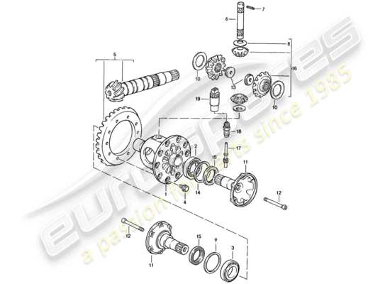 a part diagram from the Porsche 924S parts catalogue