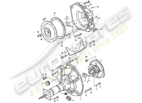 a part diagram from the Porsche 924S parts catalogue