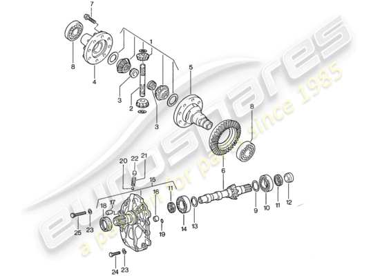 a part diagram from the Porsche 924S parts catalogue