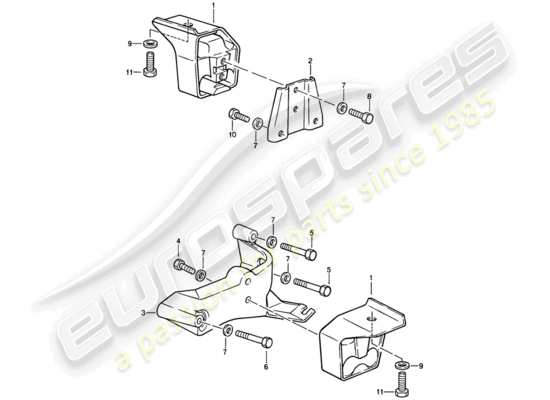 a part diagram from the Porsche 924S parts catalogue