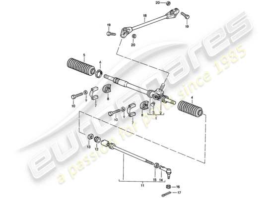 a part diagram from the Porsche 924S parts catalogue