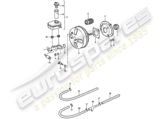 a part diagram from the Porsche 924S parts catalogue