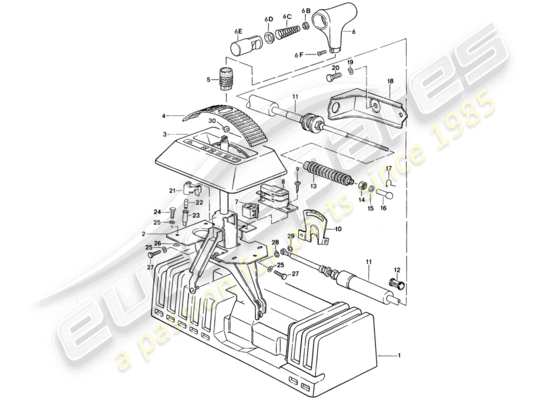 a part diagram from the Porsche 924S (1987) parts catalogue