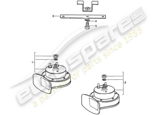 a part diagram from the Porsche 924S parts catalogue