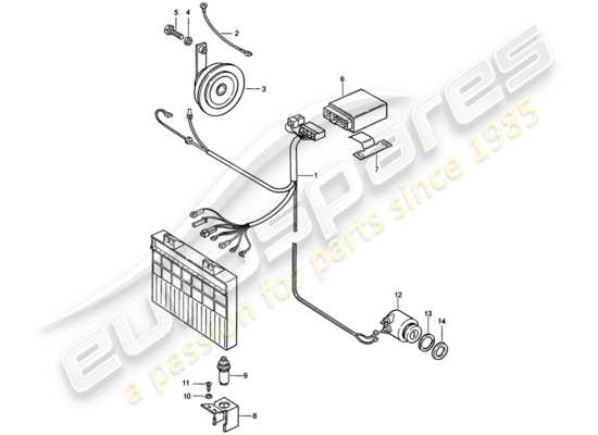 a part diagram from the Porsche 924S parts catalogue