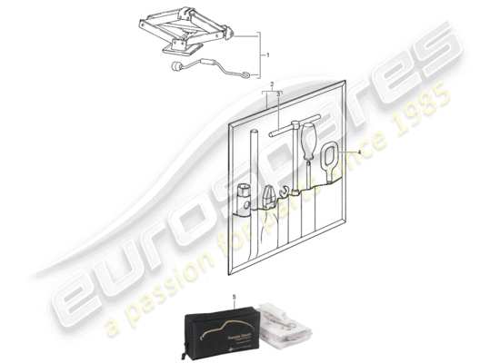 a part diagram from the Porsche 924S (1988) parts catalogue