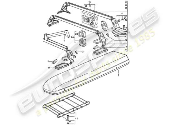 a part diagram from the Porsche 924S parts catalogue