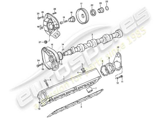 a part diagram from the Porsche 924S parts catalogue