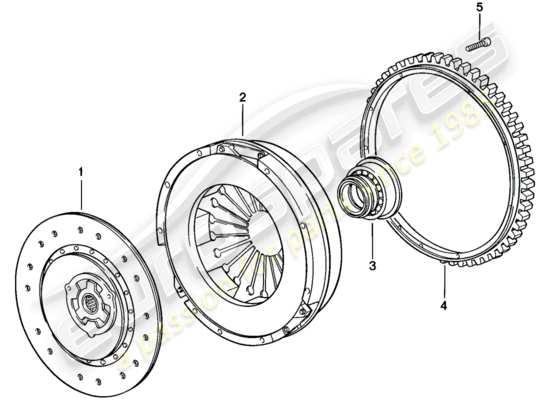 a part diagram from the Porsche 924S parts catalogue