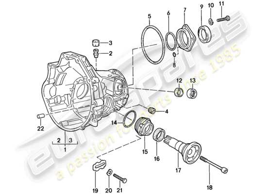 a part diagram from the Porsche 924S parts catalogue