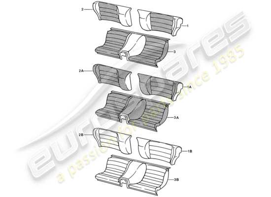 a part diagram from the Porsche 924S parts catalogue