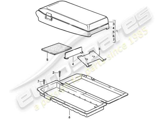 a part diagram from the Porsche 924S parts catalogue