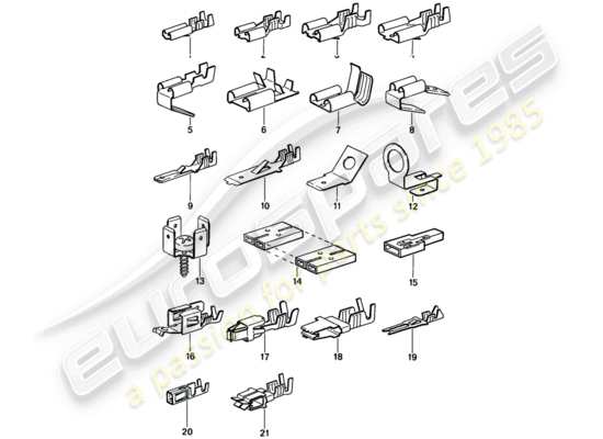 a part diagram from the Porsche 924S parts catalogue