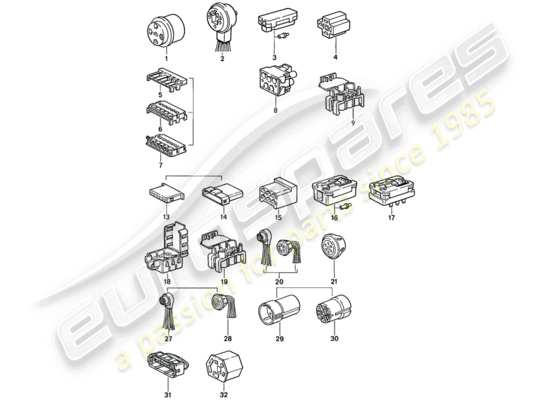 a part diagram from the Porsche 924S parts catalogue