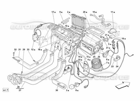 a part diagram from the Maserati 4200 Coupe (2005) parts catalogue