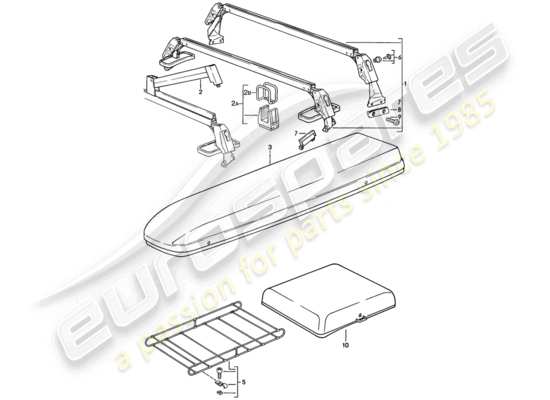 a part diagram from the Porsche 928 parts catalogue