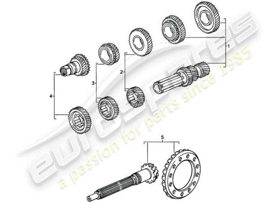 a part diagram from the Porsche 928 parts catalogue