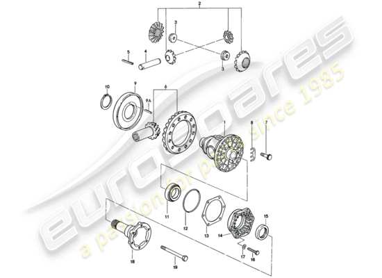 a part diagram from the Porsche 928 parts catalogue